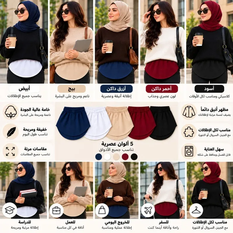 صاية نسائية أنيقة لإطلالة مرتبة ومتكاملة product image