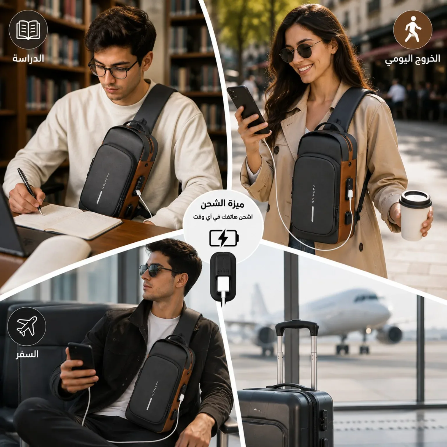 مضاد للسرقة بقفل ذكي ومنفذ  الشحن product image